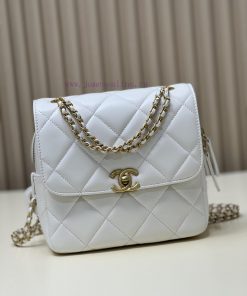 Chanel Bag 𝟮𝟯𝗣𝗔𝗱𝗼 Backpack 🪄Original factory lambskin has a delicate touchThe chain is the m rs764tma