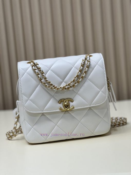 Chanel Bag 𝟮𝟯𝗣𝗔𝗱𝗼 Backpack 🪄Original factory lambskin has a delicate touchThe chain is the m rs764tma - Image 2