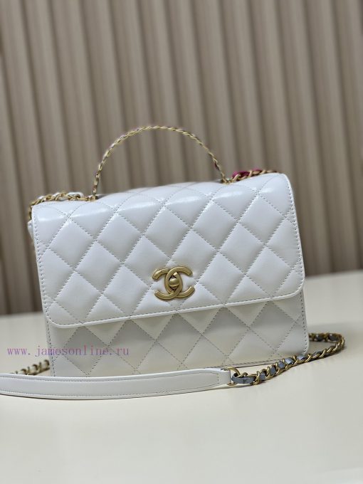Chanel Bag 𝟮𝟯𝗣 The handle bag is made of cowhide series, with a bright luster, classic desig zao5ab3t - Image 2