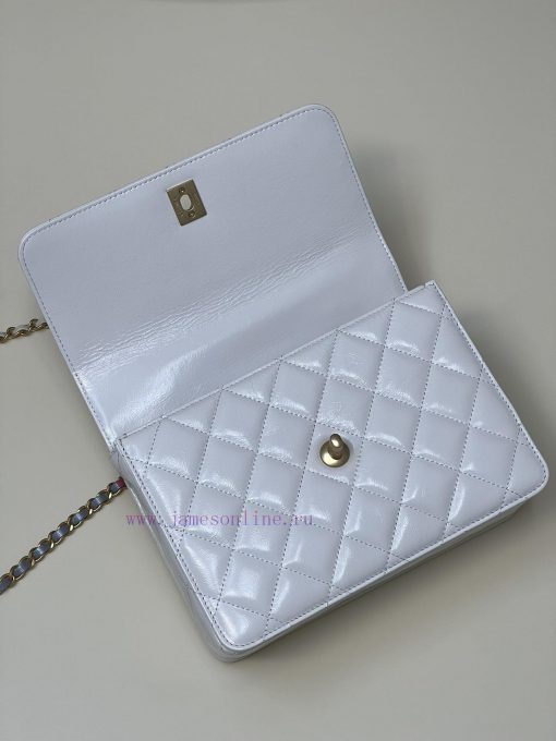 Chanel Bag 𝟮𝟯𝗣 The handle bag is made of cowhide series, with a bright luster, classic desig zao5ab3t - Image 8