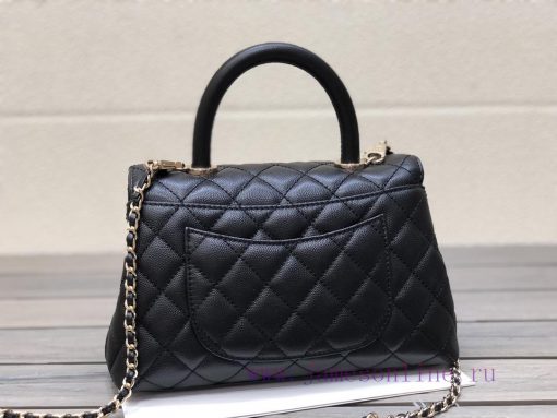 Chanel Bag 𝘾𝙃𝘼𝙉𝙀𝙇 𝟮𝟭𝙉𝙚𝙬 𝘾𝙤𝙘𝙤 𝙝𝙖𝙣𝙙𝙡𝙚The outer seam of the bag cover is designed with a built- 6i9kkyah - Image 4