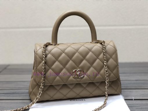 Chanel Bag 𝘾𝙃𝘼𝙉𝙀𝙇 𝟮𝟭𝙉𝙚𝙬 𝘾𝙤𝙘𝙤 𝙝𝙖𝙣𝙙𝙡𝙚The outer seam of the bag cover is designed with a built- 2n4kvriy - Image 2