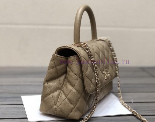 Chanel Bag 𝘾𝙃𝘼𝙉𝙀𝙇 𝟮𝟭𝙉𝙚𝙬 𝘾𝙤𝙘𝙤 𝙝𝙖𝙣𝙙𝙡𝙚The outer seam of the bag cover is designed with a built- 2n4kvriy - Image 3