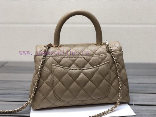 Chanel Bag 𝘾𝙃𝘼𝙉𝙀𝙇 𝟮𝟭𝙉𝙚𝙬 𝘾𝙤𝙘𝙤 𝙝𝙖𝙣𝙙𝙡𝙚The outer seam of the bag cover is designed with a built- 2n4kvriy - Image 4