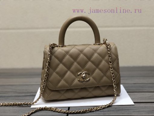 Chanel Bag 𝘾𝙃𝘼𝙉𝙀𝙇 𝟮𝟭𝙉𝙚𝙬 𝘾𝙤𝙘𝙤 𝙝𝙖𝙣𝙙𝙡𝙚The outer seam of the bag cover is designed with a built- p4a25urd - Image 2