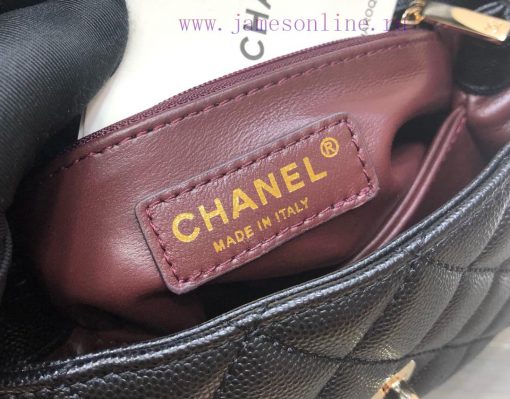 Chanel Bag 𝘾𝙃𝘼𝙉𝙀𝙇 𝟮𝟭𝙉𝙚𝙬 𝘾𝙤𝙘𝙤 𝙝𝙖𝙣𝙙𝙡𝙚The outer seam of the bag cover is designed with a built- psrxma1p - Image 10