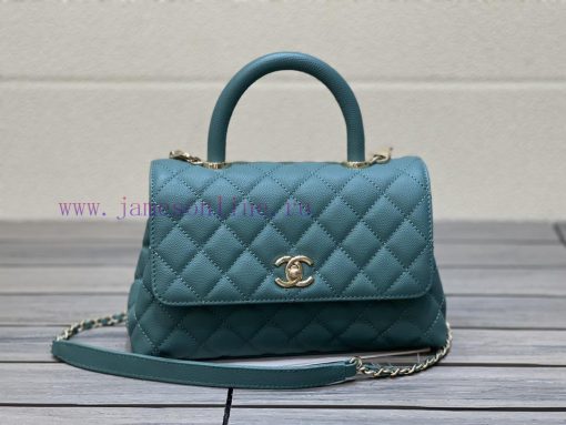 Chanel Bag 𝘾𝙃𝘼𝙉𝙀𝙇 𝟮𝟭𝙉𝙚𝙬 𝘾𝙤𝙘𝙤 𝙝𝙖𝙣𝙙𝙡𝙚The outer seam of the bag cover is designed with a built- oef9son4 - Image 2