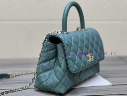 Chanel Bag 𝘾𝙃𝘼𝙉𝙀𝙇 𝟮𝟭𝙉𝙚𝙬 𝘾𝙤𝙘𝙤 𝙝𝙖𝙣𝙙𝙡𝙚The outer seam of the bag cover is designed with a built- oef9son4 - Image 3