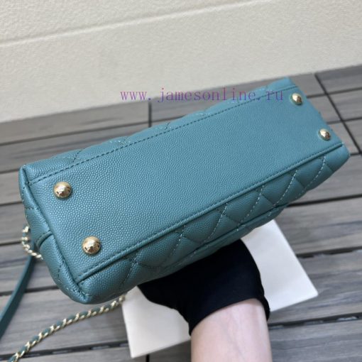 Chanel Bag 𝘾𝙃𝘼𝙉𝙀𝙇 𝟮𝟭𝙉𝙚𝙬 𝘾𝙤𝙘𝙤 𝙝𝙖𝙣𝙙𝙡𝙚The outer seam of the bag cover is designed with a built- oef9son4 - Image 7