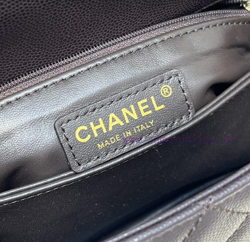 Chanel Bag 𝘾𝙃𝘼𝙉𝙀𝙇 𝟮𝟭𝙉𝙚𝙬 𝘾𝙤𝙘𝙤 𝙝𝙖𝙣𝙙𝙡𝙚The outer seam of the bag cover is designed with a built- 1xoci0xn - Image 9
