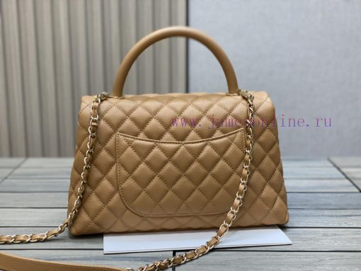 Chanel Bag 𝘾𝙃𝘼𝙉𝙀𝙇 𝘾𝙤𝙘𝙤 𝙝𝙖𝙣𝙙𝙡𝙚Customized original fine ball calf leather/inner calf leather p ihidg4zf - Image 5