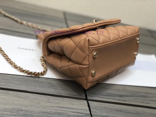 Chanel Bag 𝘾𝙃𝘼𝙉𝙀𝙇 𝘾𝙤𝙘𝙤 𝙝𝙖𝙣𝙙𝙡𝙚Customized original fine ball calf leather/inner calf leather p uel9us94 - Image 8