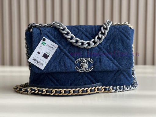 Chanel Bag 𝟮𝟮𝙎 Denim denim 𝟭𝟵𝘽𝙖𝙜𝗰𝗼𝗼𝗹 𝗰𝗼𝗹 denimStar Li Yuchun, the same style of Kusa Royal S w31c8s11