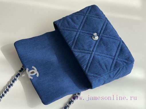 Chanel Bag 𝟮𝟮𝙎 Denim denim 𝟭𝟵𝘽𝙖𝙜𝗰𝗼𝗼𝗹 𝗰𝗼𝗹 denimStar Li Yuchun, the same style of Kusa Royal S w31c8s11 - Image 8