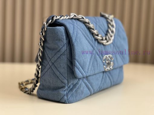 Chanel Bag 𝟮𝟮𝙎 Denim denim 𝟭𝟵𝘽𝙖𝙜𝗰𝗼𝗼𝗹 𝗰𝗼𝗹 denimStar Li Yuchun, the same style of Kusa Royal S vdhrwton - Image 3