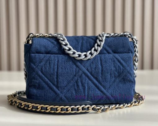 Chanel Bag 𝟮𝟮𝙎 Denim denim 𝟭𝟵𝘽𝙖𝙜𝗰𝗼𝗼𝗹 𝗰𝗼𝗹 denimStar Li Yuchun, the same style of Kusa Royal S fi1l3zzc - Image 4