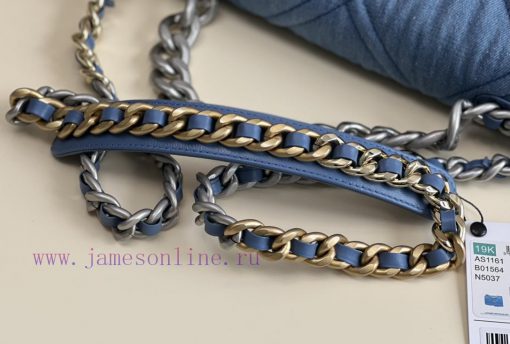 Chanel Bag 𝟮𝟮𝙎 Denim denim 𝟭𝟵𝘽𝙖𝙜𝗰𝗼𝗼𝗹 𝗰𝗼𝗹 denimStar Li Yuchun, the same style of Kusa Royal S vdhrwton - Image 5