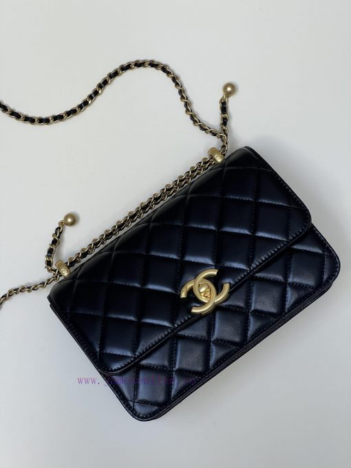 Chanel Bag 𝟮𝟭𝑆 Popular Double Ball Mouth Cover Bag SeriesThe magical little golden ball can duwyrtg2