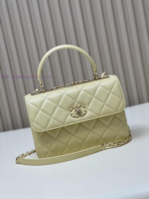 Chanel Bag 𝟮𝟯𝐒𝐓𝐫𝐞𝐧𝐝𝐲 Classic Edition 𝑇𝑟𝑒𝑛𝑑𝑦𝐶𝐶Imported lambskinThe overall feel of the bag is 8f5ib9tz