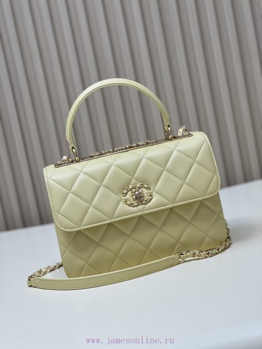 Chanel Bag 𝟮𝟯𝐒𝐓𝐫𝐞𝐧𝐝𝐲 Classic Edition 𝑇𝑟𝑒𝑛𝑑𝑦𝐶𝐶Imported lambskinThe overall feel of the bag is 8f5ib9tz - Image 2
