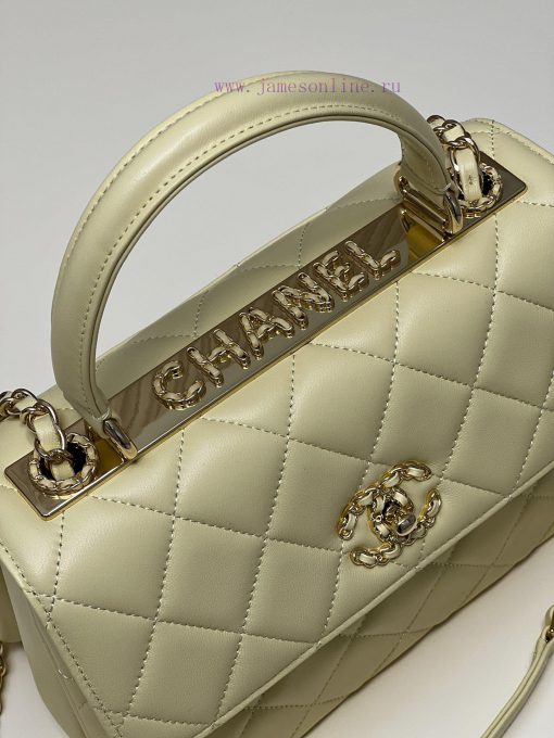 Chanel Bag 𝟮𝟯𝐒𝐓𝐫𝐞𝐧𝐝𝐲 Classic Edition 𝑇𝑟𝑒𝑛𝑑𝑦𝐶𝐶Imported lambskinThe overall feel of the bag is 8f5ib9tz - Image 5