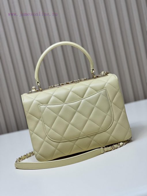 Chanel Bag 𝟮𝟯𝐒𝐓𝐫𝐞𝐧𝐝𝐲 Classic Edition 𝑇𝑟𝑒𝑛𝑑𝑦𝐶𝐶Imported lambskinThe overall feel of the bag is 8f5ib9tz - Image 7