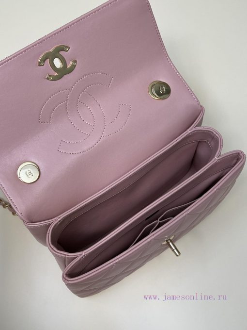 Chanel Bag 𝟮𝟯𝐒𝐓𝐫𝐞𝐧𝐝𝐲 Classic Edition 𝑇𝑟𝑒𝑛𝑑𝑦𝐶𝐶Imported lambskinThe overall feel of the bag is s1w46tv7 - Image 9