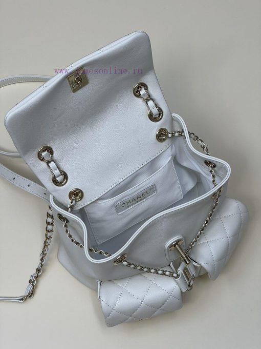 Chanel Bag 𝟮𝟯𝗣 Super popular double backpack, very small in size, about the same size as the 5cj9yxnu - Image 9