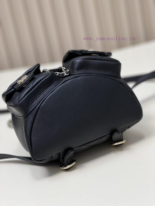Chanel Bag 𝟮𝟯𝗣 Super popular double backpack, very small in size, about the same size as the 1a5rf5u6 - Image 7