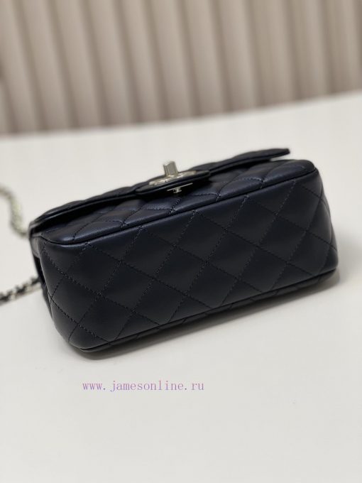 Chanel Bag 𝟮𝟯𝐀 Diamond handle 𝐂𝐅Glossy Sheepskin Diamond Handle Design More Exquisite, Immor ai72qb46 - Image 6