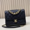 Chanel Bag 𝟮𝟯𝗣 New letter chain cover bag in blackOn the basis of classic elements, combined u6anihg6