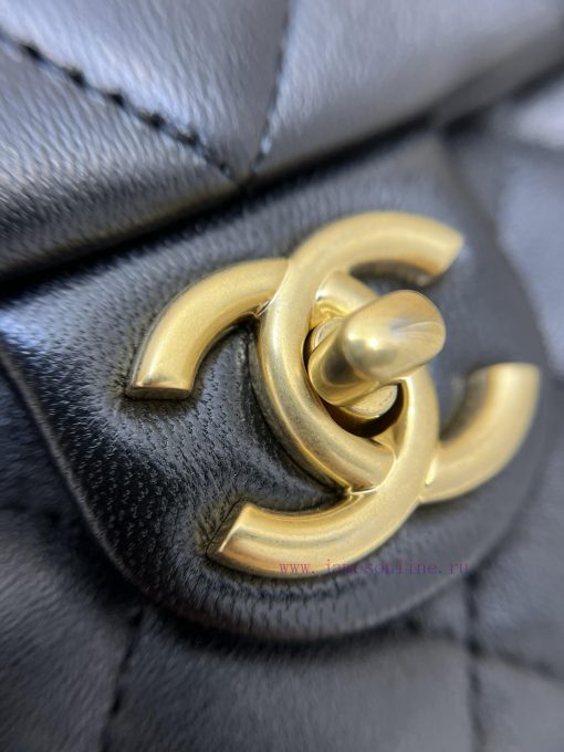 Chanel Bag 𝟮𝟯𝗣 New letter chain cover bag in blackOn the basis of classic elements, combined u6anihg6 - Image 7