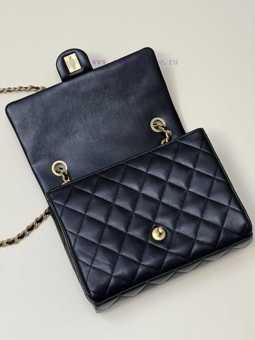 Chanel Bag 𝟮𝟯𝗣 New letter chain cover bag in blackOn the basis of classic elements, combined u6anihg6 - Image 8