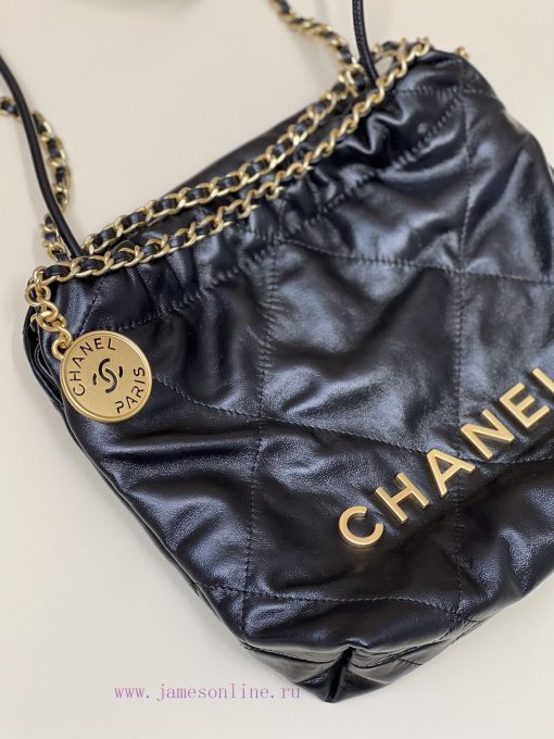 Chanel Bag 𝟮𝟯𝗦𝟮𝟮𝗯𝗮𝗴𝗠𝗶𝗻𝗶 Black GoldThousands of eagerly anticipated shoes are here, a reduced 3jenaved - Image 3