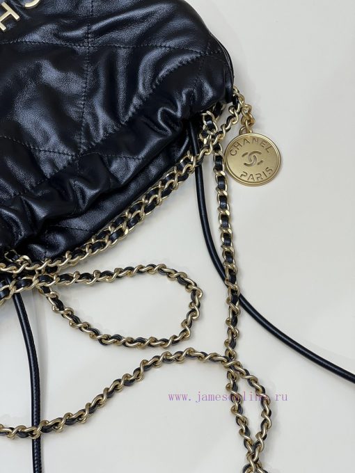 Chanel Bag 𝟮𝟯𝗦𝟮𝟮𝗯𝗮𝗴𝗠𝗶𝗻𝗶 Black GoldThousands of eagerly anticipated shoes are here, a reduced 3jenaved - Image 8