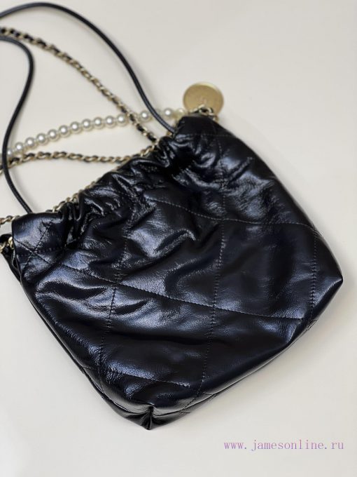 Chanel Bag 𝟮𝟯𝗦𝟮𝟮𝗯𝗮𝗴𝗠𝗶𝗻𝗶 Pearl Black GoldThousands of eagerly anticipated shoes are here, a r ze3hyrgo - Image 5