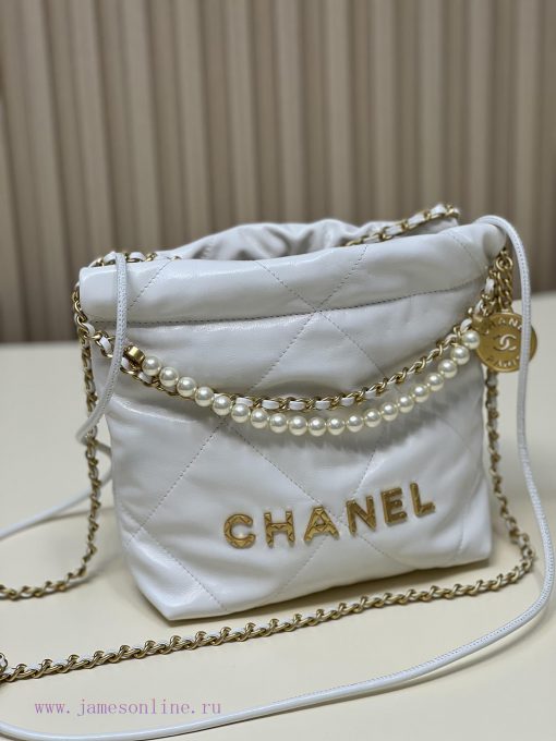 Chanel Bag 𝟮𝟯𝗦𝟮𝟮𝗯𝗮𝗴𝗠𝗶𝗻𝗶 Pearl PlatinumThousands of eagerly anticipated shoes are here, a red cmjo1jcc - Image 3