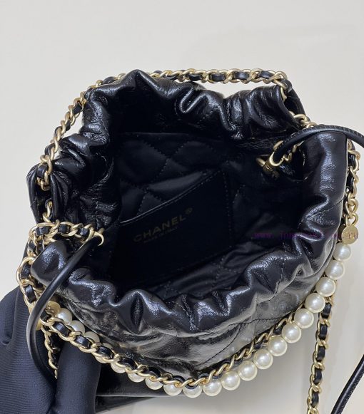 Chanel Bag 𝟮𝟯𝗦𝟮𝟮𝗯𝗮𝗴𝗠𝗶𝗻𝗶 Pearl Black GoldThousands of eagerly anticipated shoes are here, a r ze3hyrgo - Image 8