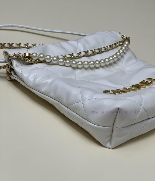 Chanel Bag 𝟮𝟯𝗦𝟮𝟮𝗯𝗮𝗴𝗠𝗶𝗻𝗶 Pearl PlatinumThousands of eagerly anticipated shoes are here, a red cmjo1jcc - Image 5