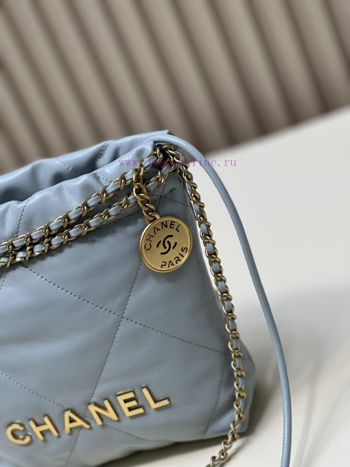 Chanel Bag 𝟮𝟯𝗦𝟮𝟮𝗯𝗮𝗴𝗠𝗶𝗻𝗶 Haze Blue/GoldThousands of eagerly anticipated shoes are here, a red 78ssa8i5 - Image 3