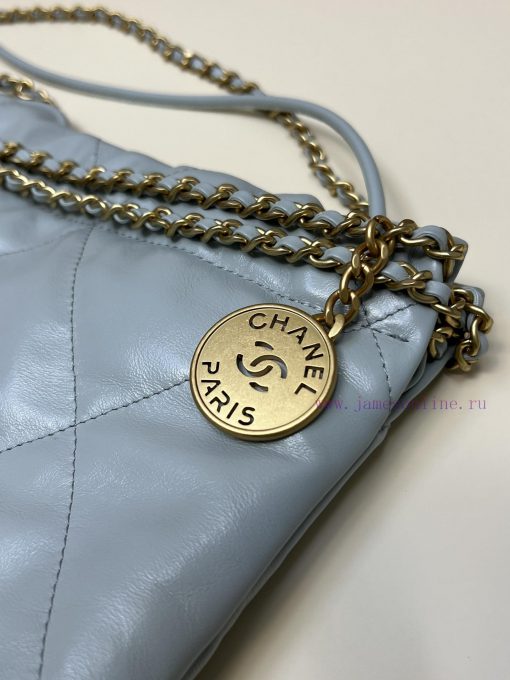 Chanel Bag 𝟮𝟯𝗦𝟮𝟮𝗯𝗮𝗴𝗠𝗶𝗻𝗶 Haze Blue/GoldThousands of eagerly anticipated shoes are here, a red 78ssa8i5 - Image 6