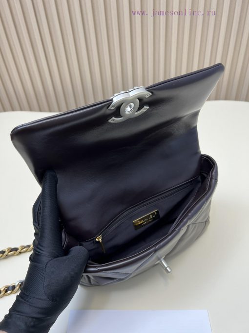 Chanel Bag Annual Bag King 𝟏𝟗𝐁𝐚𝐠 Leather Brown CoffeeMouth cap, foreskin, calf leatherGold, mb0aadfg - Image 7