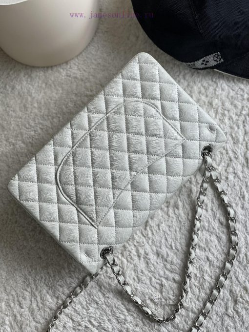 Chanel Bag 𝗖𝗛𝗔𝗡𝗘𝗟𝘾𝙁 Series Caviar Ball Pattern Quality with Sheepskin Inner𝙎𝙞𝙯𝙚 𝟮𝟱.𝟱𝗰𝗺Model xxf2vorh - Image 4