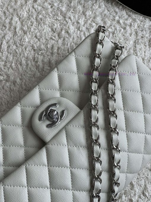 Chanel Bag 𝗖𝗛𝗔𝗡𝗘𝗟𝘾𝙁 Series Caviar Ball Pattern Quality with Sheepskin Inner𝙎𝙞𝙯𝙚 𝟮𝟱.𝟱𝗰𝗺Model xxf2vorh - Image 6