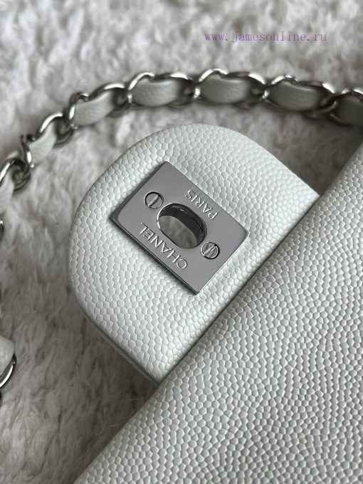 Chanel Bag 𝗖𝗛𝗔𝗡𝗘𝗟𝘾𝙁 Series Caviar Ball Pattern Quality with Sheepskin Inner𝙎𝙞𝙯𝙚 𝟮𝟱.𝟱𝗰𝗺Model xxf2vorh - Image 8