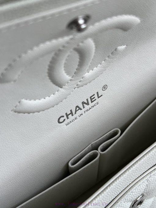 Chanel Bag 𝗖𝗛𝗔𝗡𝗘𝗟𝘾𝙁 Series Caviar Ball Pattern Quality with Sheepskin Inner𝙎𝙞𝙯𝙚 𝟮𝟱.𝟱𝗰𝗺Model xxf2vorh - Image 10