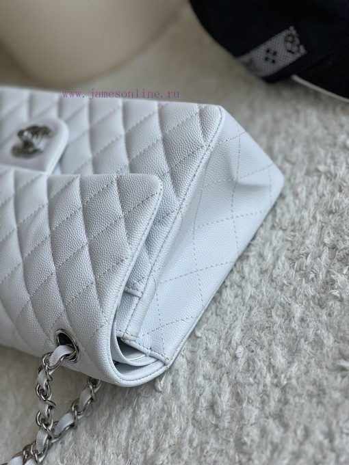 Chanel Bag 𝗖𝗛𝗔𝗡𝗘𝗟𝘾𝙁 Series Caviar Ball Pattern Quality with Sheepskin Inner𝙎𝙞𝙯𝙚 𝟮𝟱.𝟱𝗰𝗺Model b67earn0 - Image 5