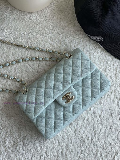 Chanel Bag 𝗖𝗛𝗔𝗡𝗘𝗟𝘾𝙁 Series Caviar Ball Pattern Quality with Sheepskin Inner𝙎𝙞𝙯𝙚 𝟮𝟯𝗰𝗺Model 𝟭𝟭 aq8pvi18