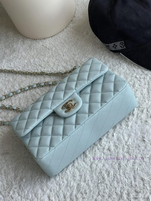 Chanel Bag 𝗖𝗛𝗔𝗡𝗘𝗟𝘾𝙁 Series Caviar Ball Pattern Quality with Sheepskin Inner𝙎𝙞𝙯𝙚 𝟮𝟯𝗰𝗺Model 𝟭𝟭 aq8pvi18 - Image 3