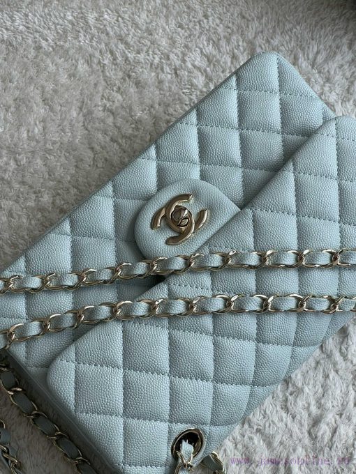Chanel Bag 𝗖𝗛𝗔𝗡𝗘𝗟𝘾𝙁 Series Caviar Ball Pattern Quality with Sheepskin Inner𝙎𝙞𝙯𝙚 𝟮𝟯𝗰𝗺Model 𝟭𝟭 aq8pvi18 - Image 5
